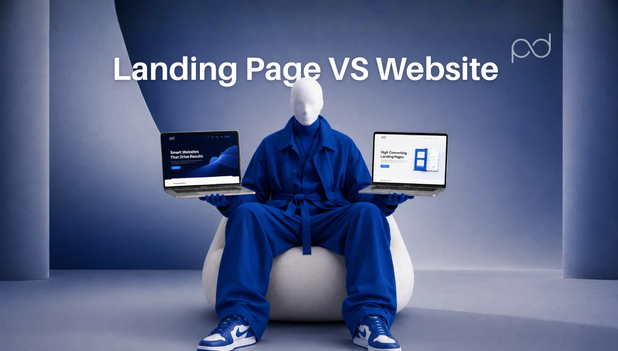 landing page vs website